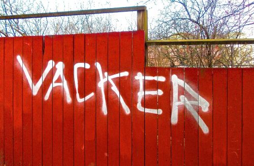 fence beautiful graffiti