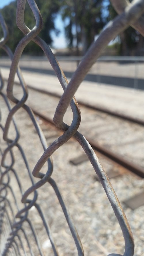 fence  railroad  old