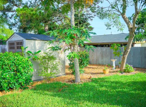 fence shed wooden shed