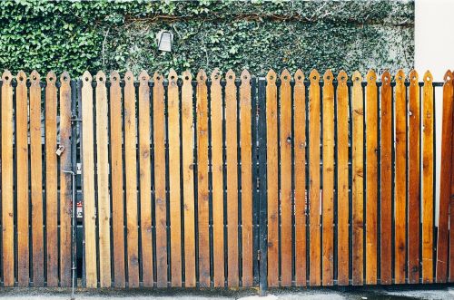 fence wooden planks
