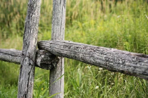 fence wooden rural