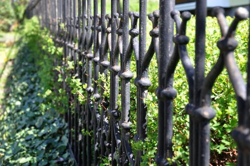 fence macro wrought iron