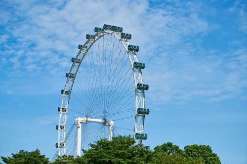 ferris wheel entertainment blue