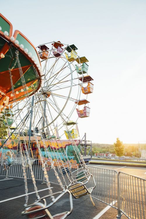 ferris wheel amusement park architecture