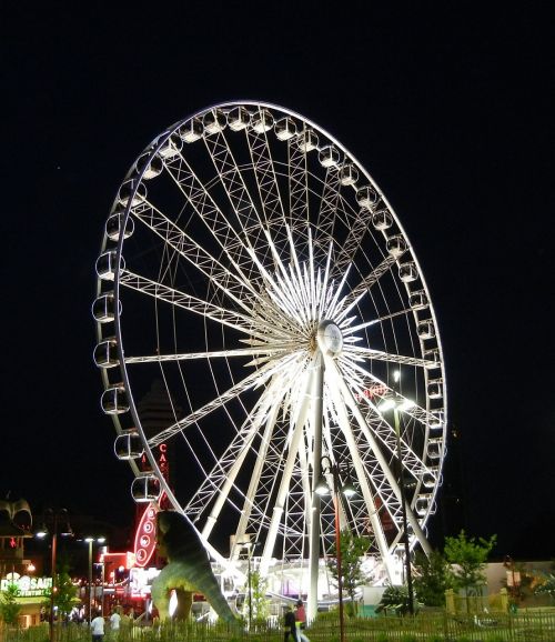 ferris wheel niagara sky wheel night lights