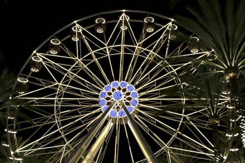 ferris wheel ride night