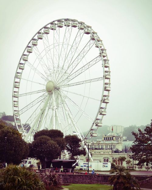 ferris wheel england city