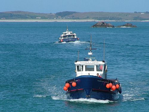 ferry fishing boats scilly isles