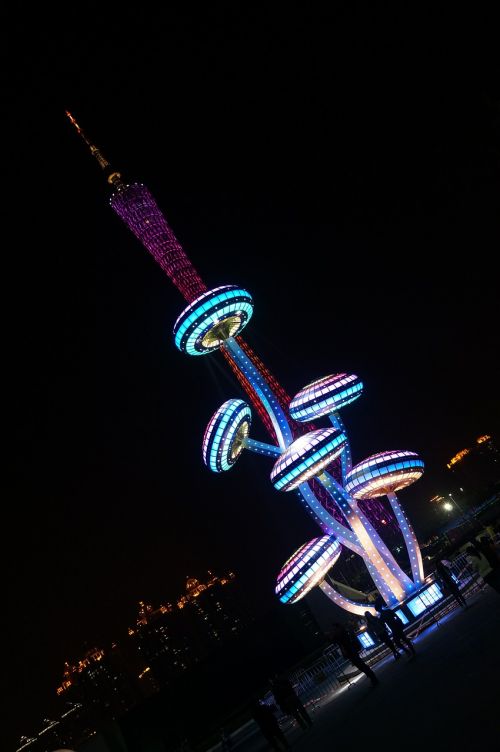 festival of lights canton tower night view