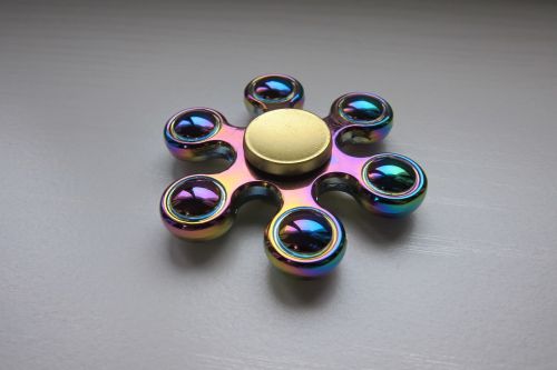 fidget spinner rainbow color game