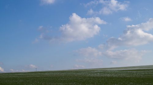 field nature sky