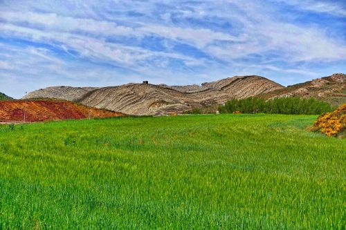 field mountain stone