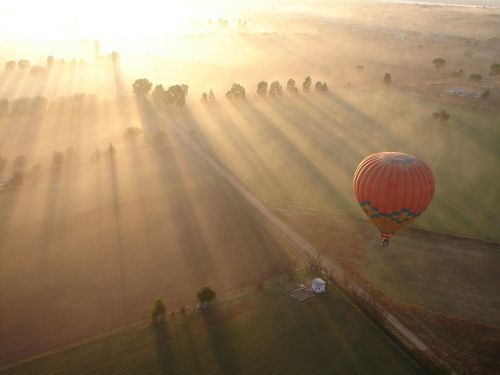 field balloon dawn