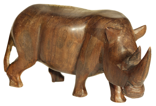 figure holzfigur rhino