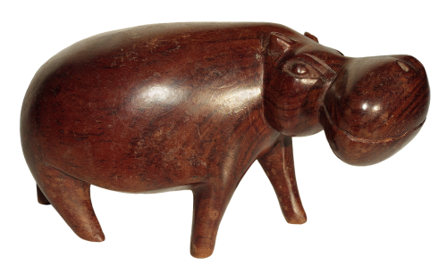 figure holzfigur hippo