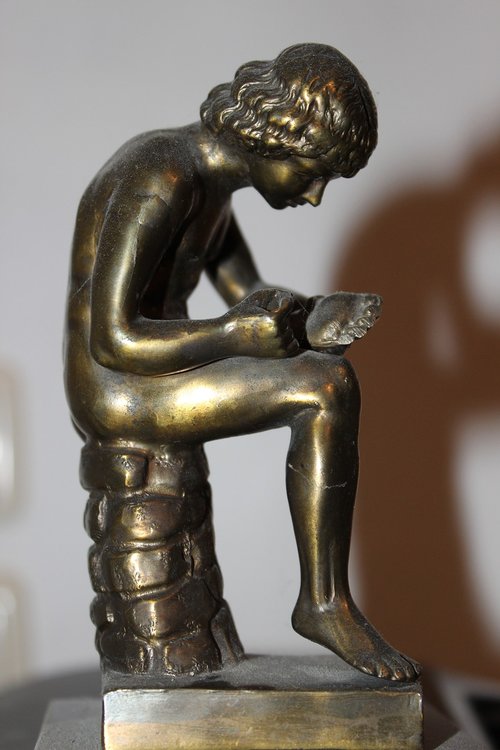 figure  bronze  boy
