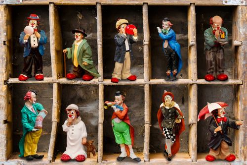 figures clown porcelain