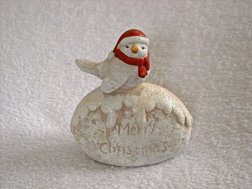 figurine christmas little bird