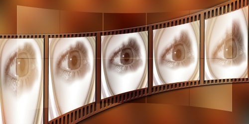 filmstrip eye cinema strip