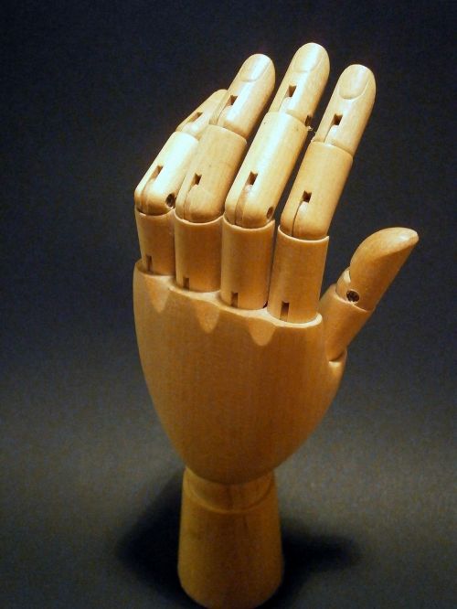 finger hand wood