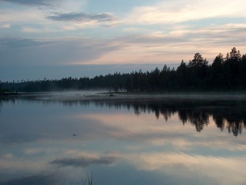 finland lake nature