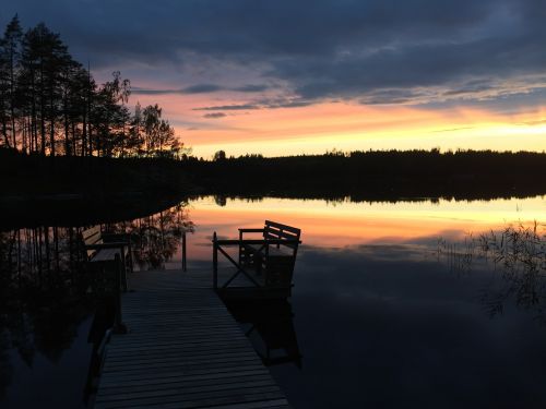 finland more colorful sunset