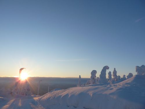 finland lapland snow landscape