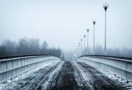 finland bridge winter