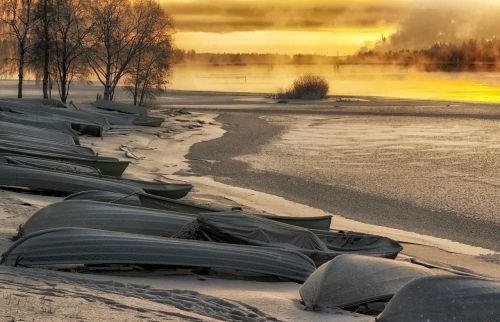 finland sunrise landscape