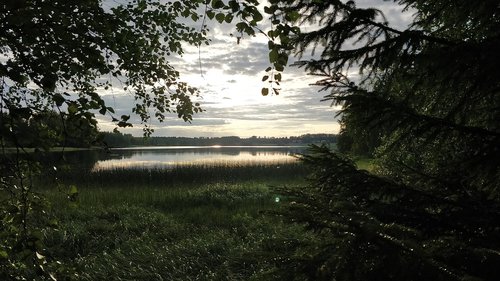 finland  summer  evening