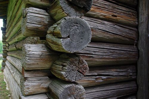 finland wooden chalet logs