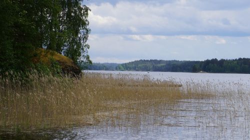 finnish beach lake