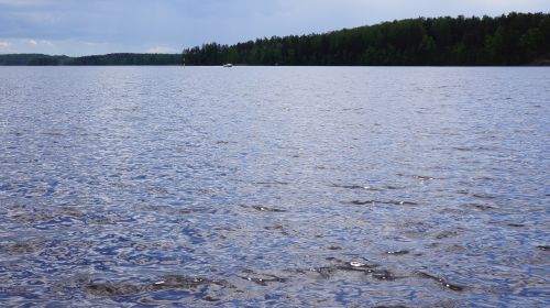 finnish lake beach