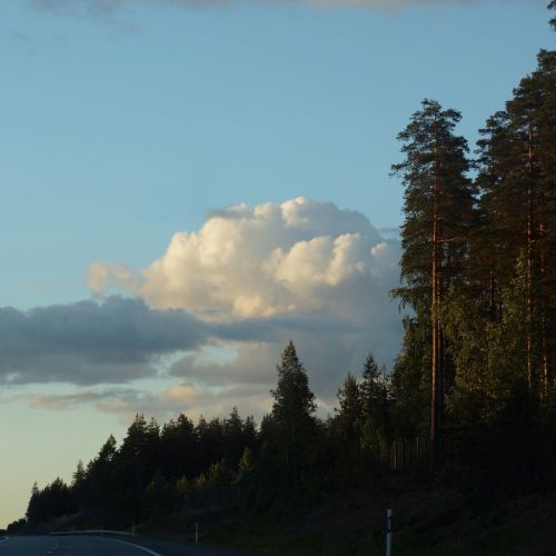 finnish on the road twilight