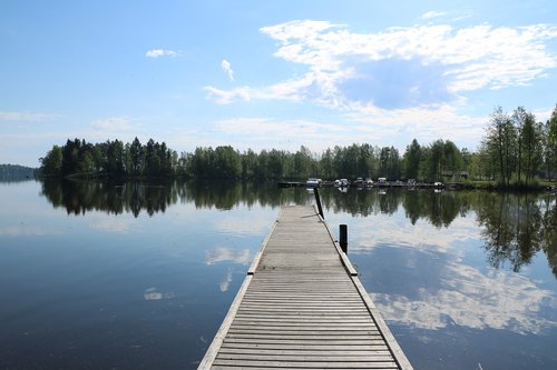 finnish  sastamala  lake