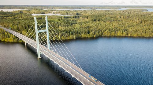 finnish  bridge  suspension bridge