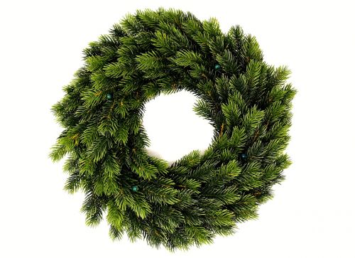 fir wreath holly wreath