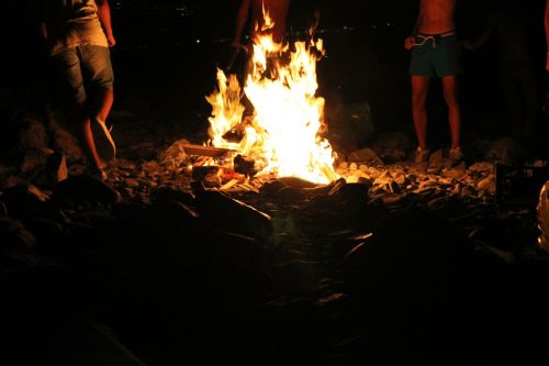 fire flames bonfire