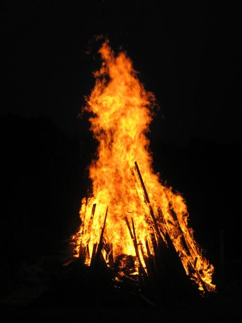 fire flame wood fire