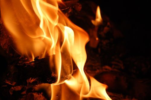fire flames macro