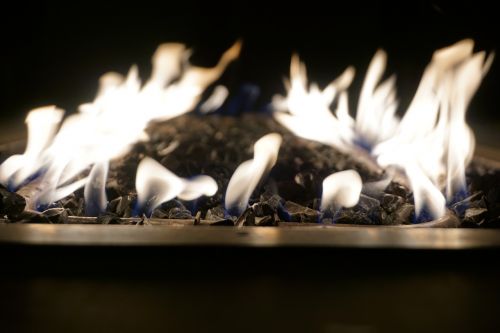 fire fireplace winter