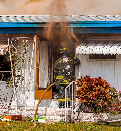 fire smoke hose