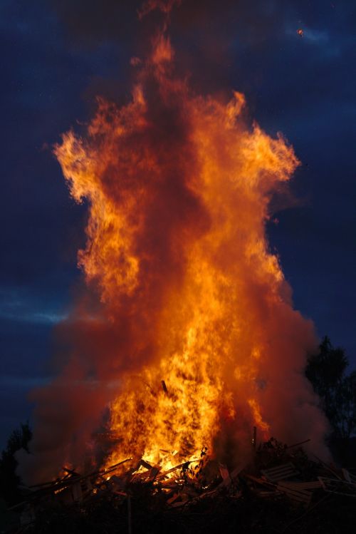 fire sky flame