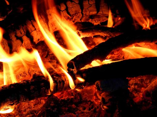 fire fireplace flame