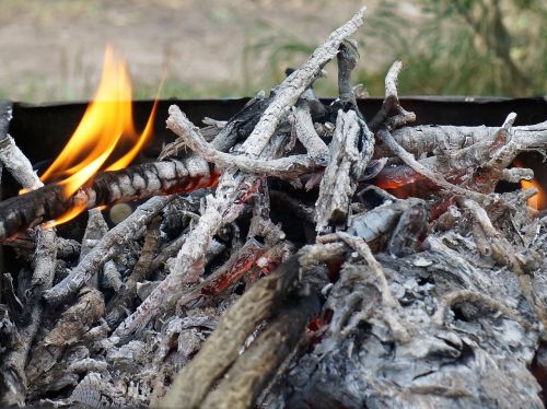 fire bonfire coals