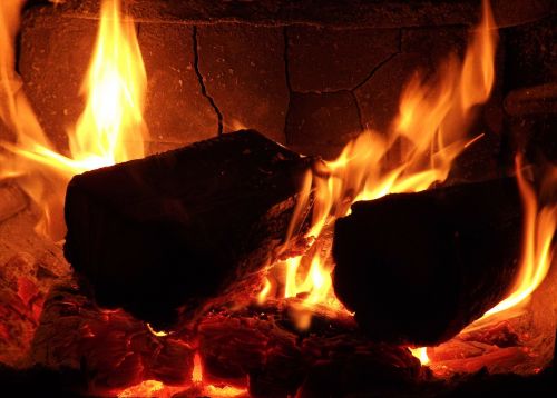fire flame wood fire