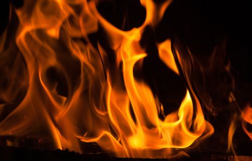 fire flames fireplace