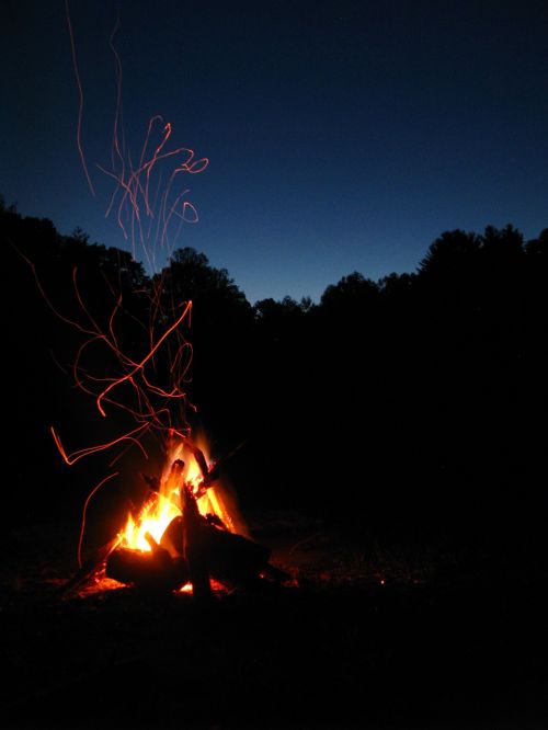 fire night campfire