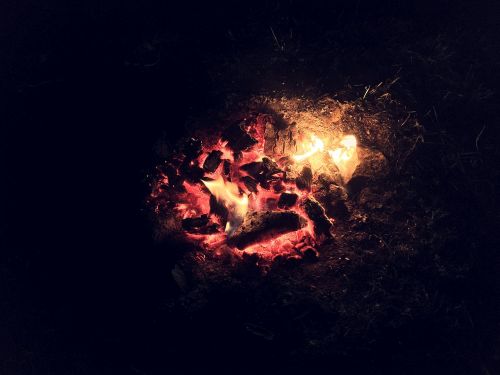 fire embers fireplace