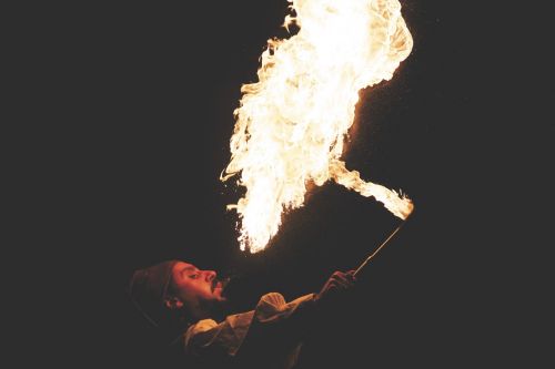 fire flames fire breather